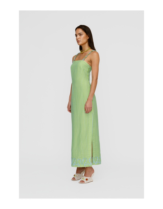 The Wolf Gang - Elm Maxi Dress - Peppermint Stripe