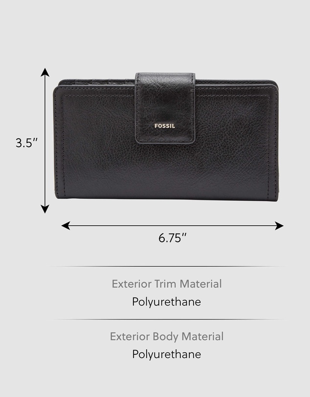 Fossil - Logan Black Tab Clutch