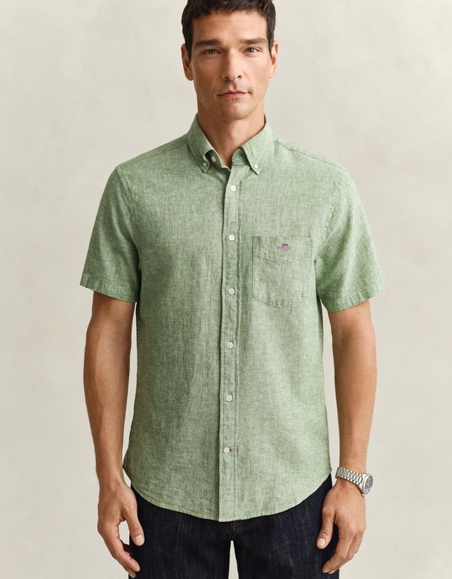 Gant - Cotton Linen Short Sleeve Shirt