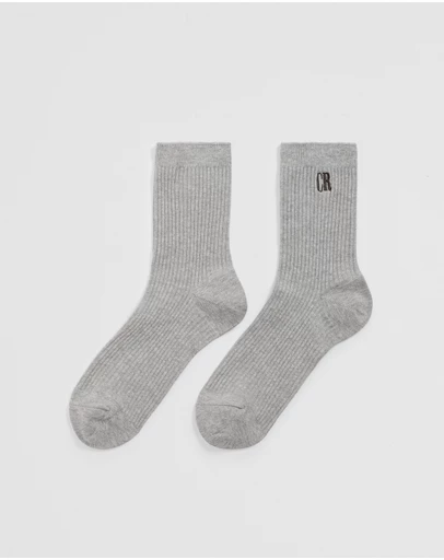 Country Road - Australian Cotton Blend Cr Ribbed Three Quarter Crew Sock