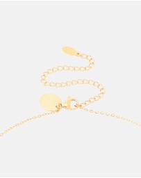 Lovisa - Waterproof Gold Plated Stainless Steel Cubic Zirconia Gemini Zodiac Sign Necklace