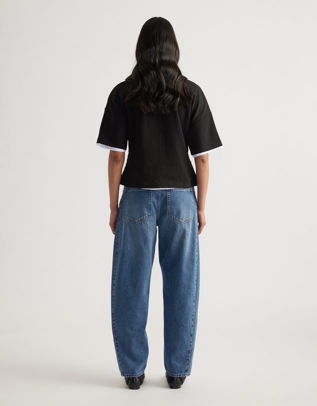 Decjuba - Alicia V Neck Boxy Tee