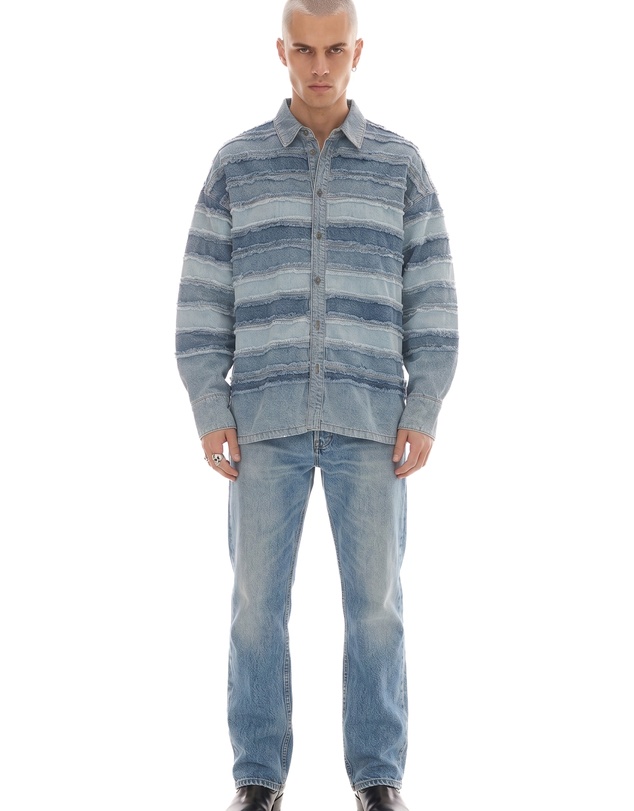 THE TALES - Layered Hand Worked Denim Shirt