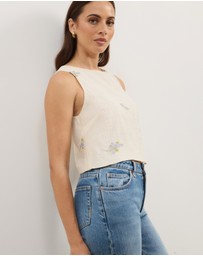 Atmos&Here - Embroidered Shell Top
