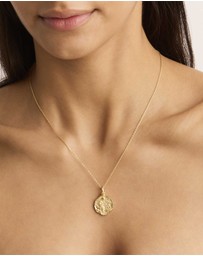 By Charlotte - She Is Aquarius Zodiac Necklace