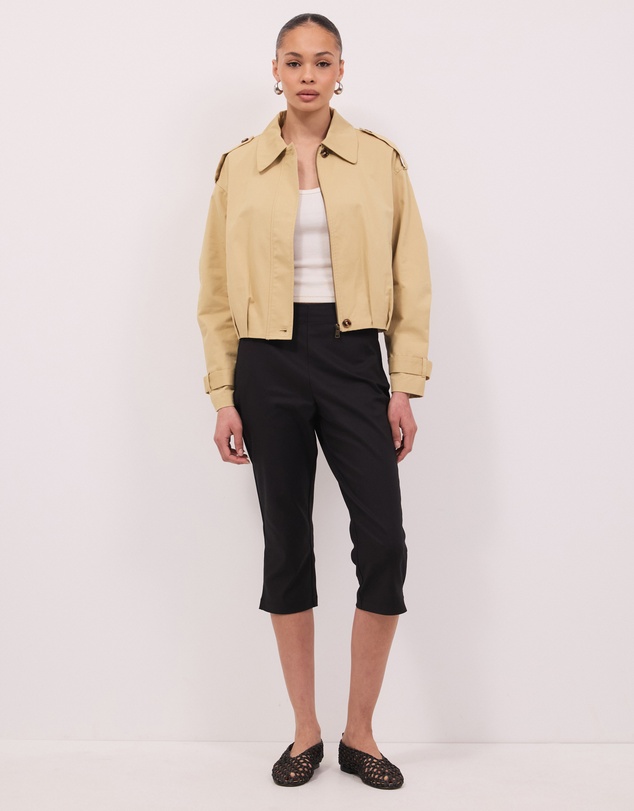 Calli - Jonas Cropped Bomber Jacket