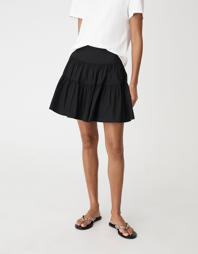 Forcast - Montana Tiered Mini Skirt