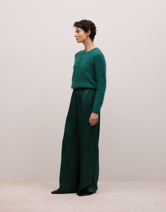 Trenery - Brushed Alpaca Pullover in Forest