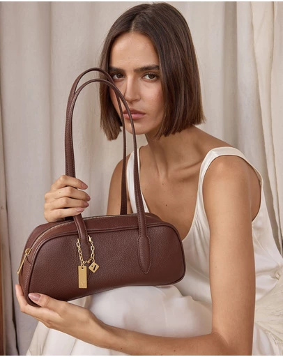 VESTIRSI - Vera Mahogany Baguette Bag