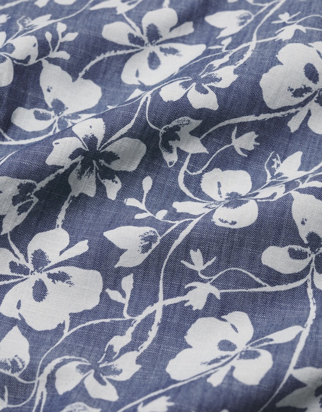 Seasalt - Seasalt Cornwall Blue Fox Path Printed Chambray Dress