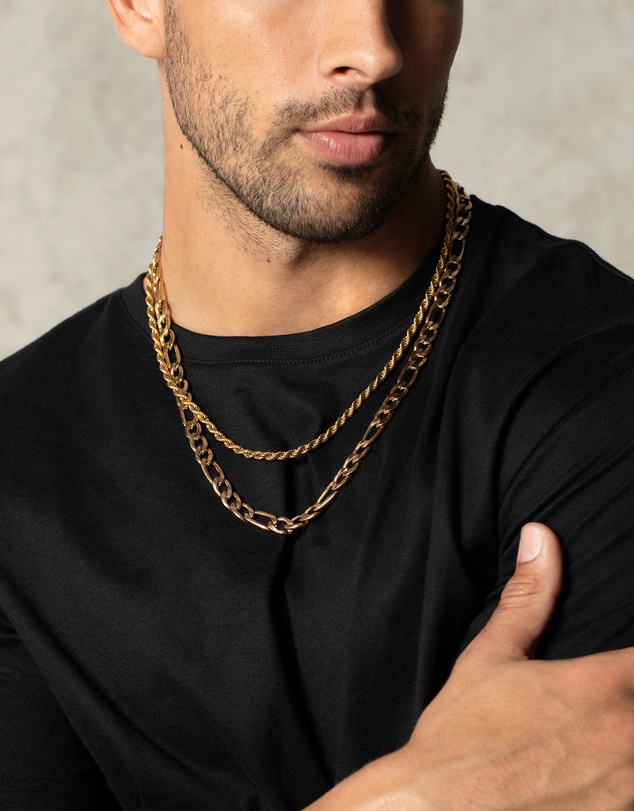 Eclectics - Fortress Rope and Figaro Chain Necklace