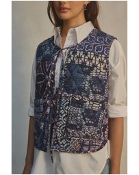 NEXT - Padded Reversible Tie Front Gilet