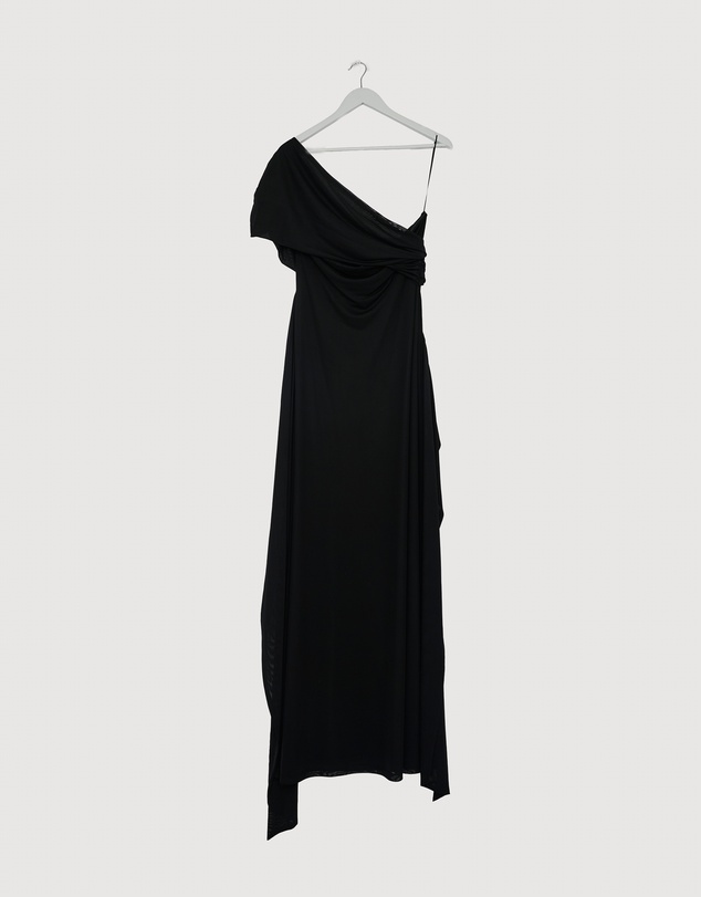Revibe - Repaired CHANCERY Margot One Shoulder Drape Maxi Dress - AU 16