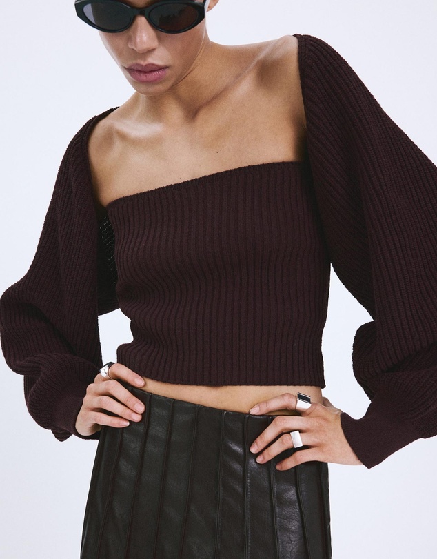 M.N.G - Ciruela Cardigan