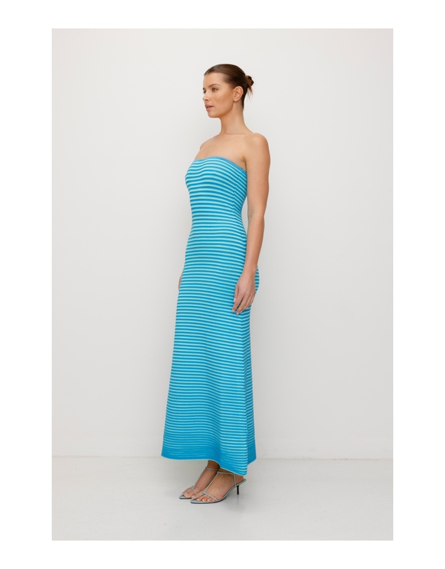 The Wolf Gang - Sunmor Knit Maxi Dress - Aqua