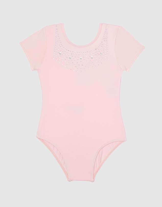 Flo Dancewear - Diamante Collared Leotard - Kids