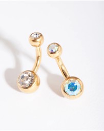 Lovisa - Gold Mini Belly Bar Pack
