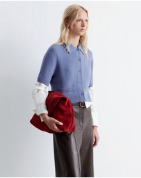& Other Stories - Short Sleeve Merino-Blend Cardigan