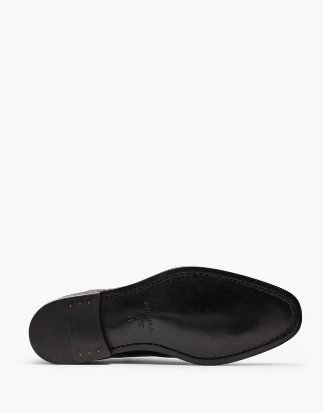 Aquila - D'ORO Collection - Dalton Black Oxford Shoe