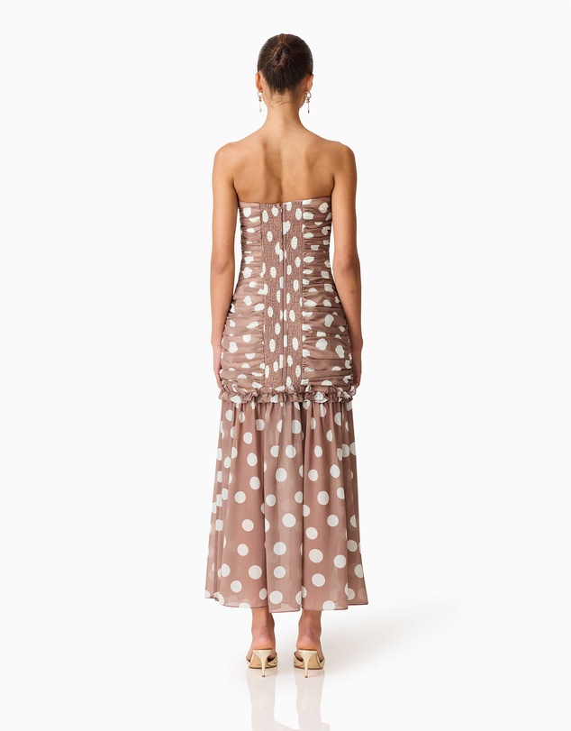 Elliatt - Sola Polkadot Strapless Gown