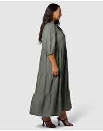 Sunday In The City - Halo Midi Shirt Dress