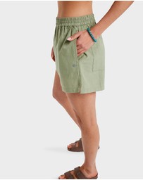 Roxy - Womens Lekeitio Bay II Elastic Waist Shorts