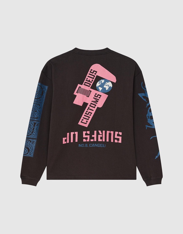 Deus Ex Machina - Swell Maps Oversized LS Tee