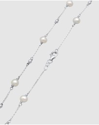 Elli Jewelry - Necklace Spheres Trend Filigree with Freshwater Cultured Pearls in 925 Sterling Silver