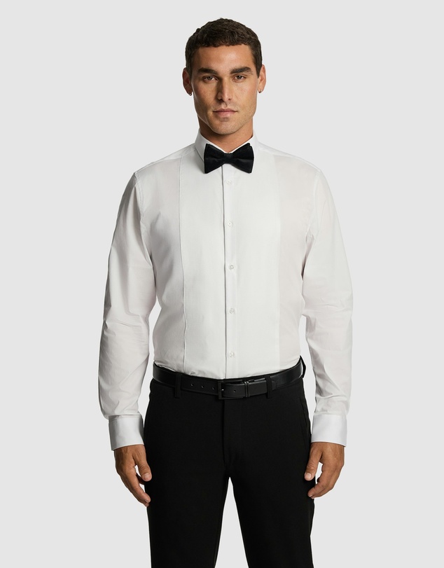 yd. - Tuxedo Slim Fit Stretch Dress Shirt