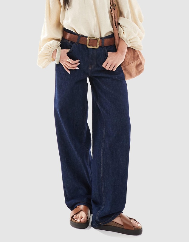 TOPSHOP - Cinch Low Rise Relaxed Jeans