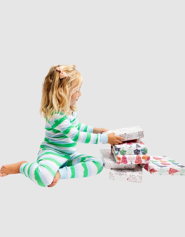 Sant And Abel - Kids Drawbertson Wild Stripes Long PJ Set