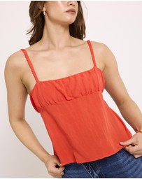 Alice In The Eve - Becky Backless Ruch Top