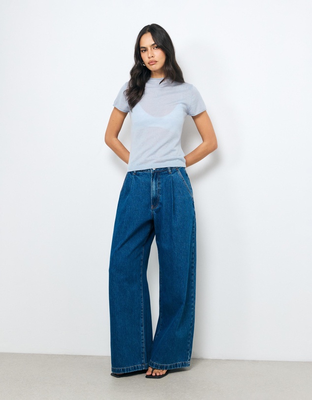 AERE - Ari Semi-Sheer Merino Wool Knit Top