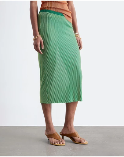 & Other Stories - Rib-Knit Midi Skirt
