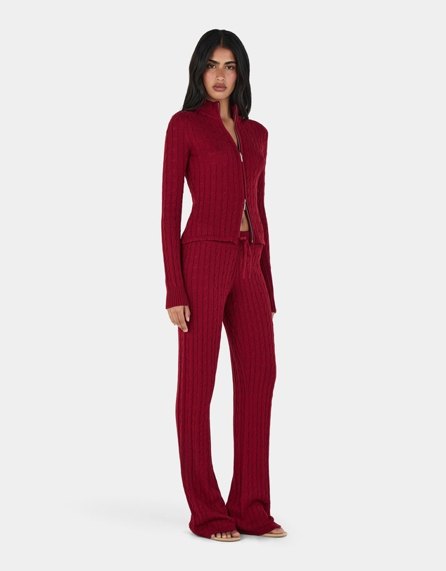 Ownley - Peridot Cable Knit Trackpant