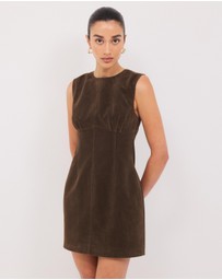 Calli - Maslow Faux Suede Mini Dress