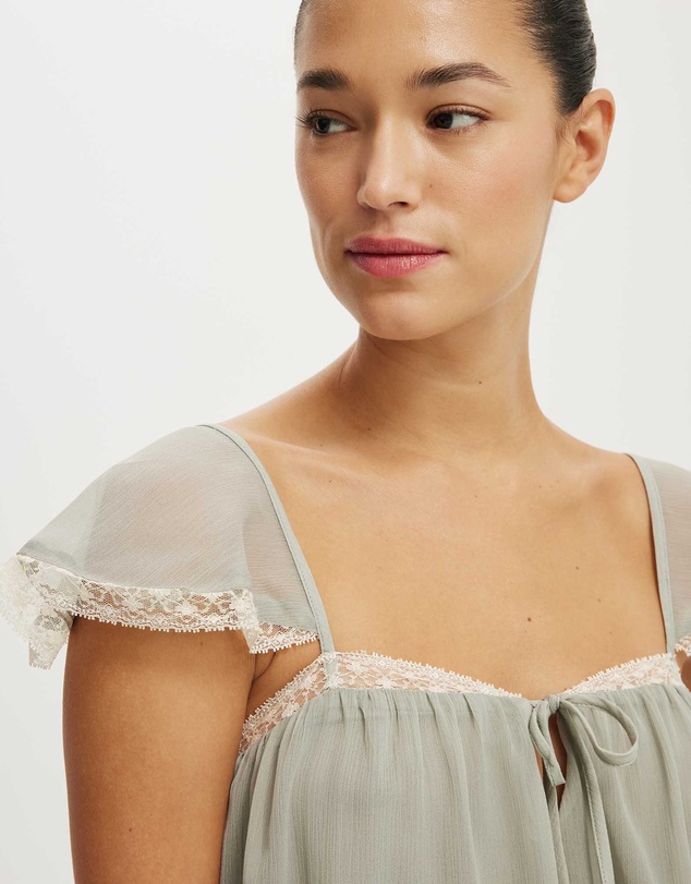 Cotton On - Florence Flutter Sleeve Tunic