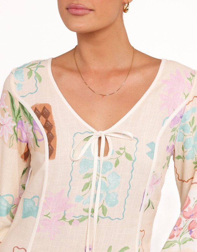 Petal & Pup - Narelle Mini Dress - Lilac Floral