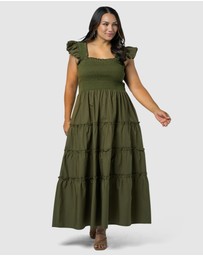 Sunday In The City - Electric Avenue Midi Dress