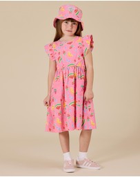 Goldie + Ace - Fruit Salad Bucket Hat - ICONIC EXCLUSIVE - Babies-Kids