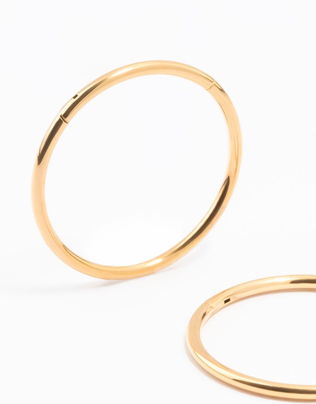 Lovisa - Gold Plated Surgical Steel Sleeper Earrings 14MM
