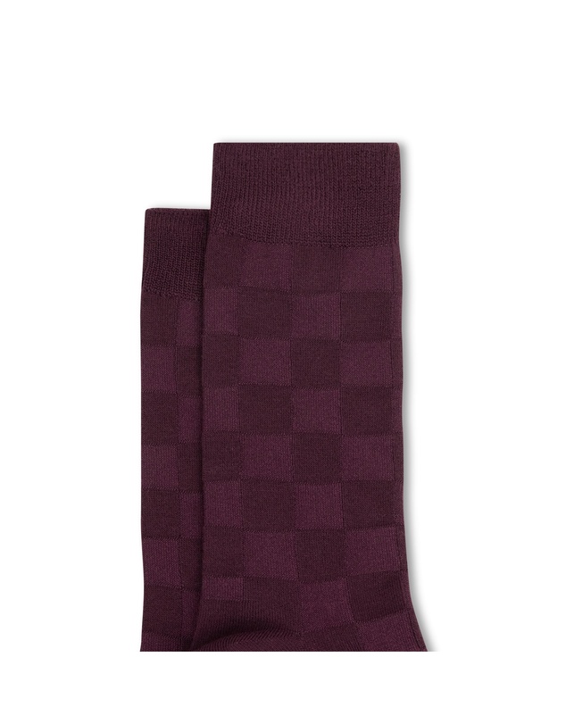 yd. - Check Texture Bamboo Sock