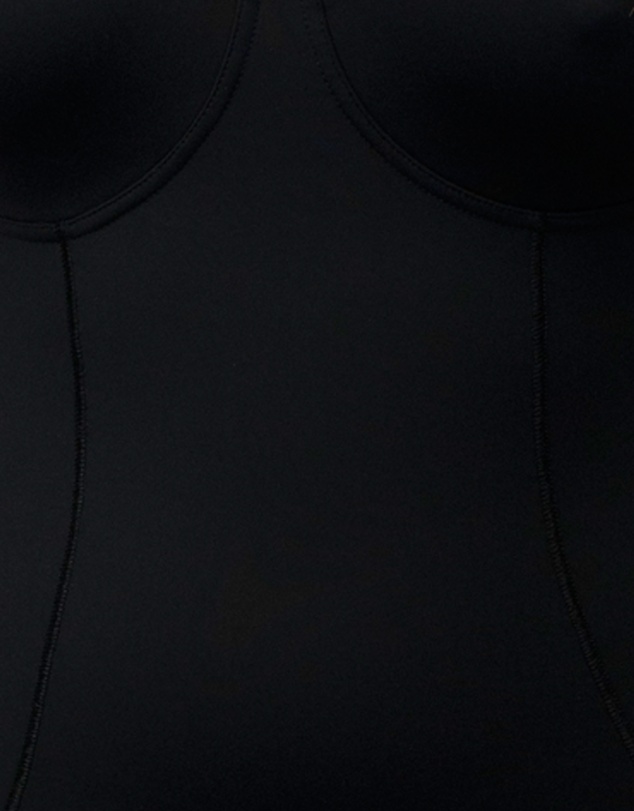 Naturana - Wirefree Opaque Shaping Bodysuit With Mesh