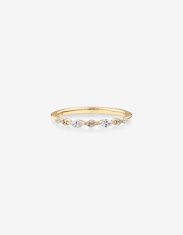 Michael Hill - Bridal Ring with 0.15 Carat TW Diamonds in 14kt Yellow Gold