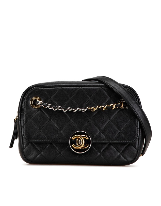 Pre-Loved by Azura Reborn - Pre-Loved CC Quilted Lambskin Chain Camera Bag