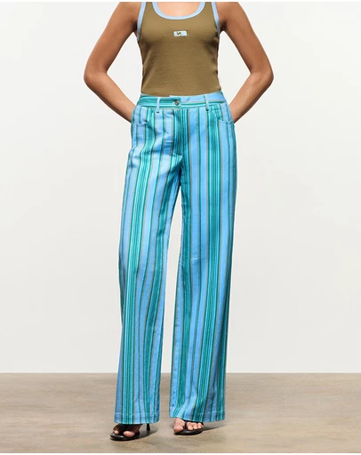 Laagam - Leroy Striped Twill Pants