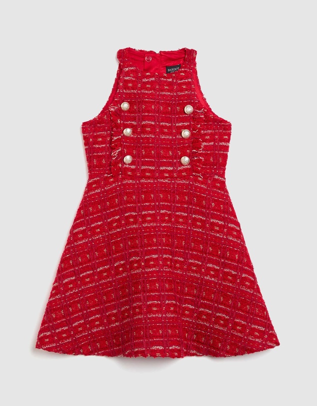 Bardot Junior - Roma Boucle Dress - Kids-Teens