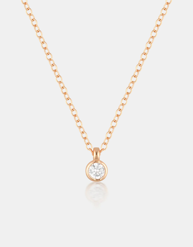 The Silver Collective - Verity Necklace Rose Gold
