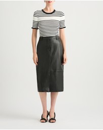 David Lawrence - Emmanuel Leather Skirt