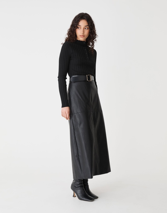 Forcast - Giselle Panel PU Skirt